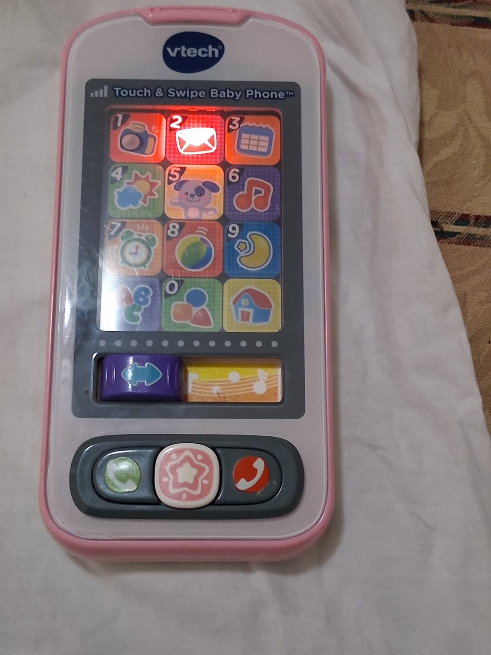 VTech Touch & Swipe Baby Phone - Pink